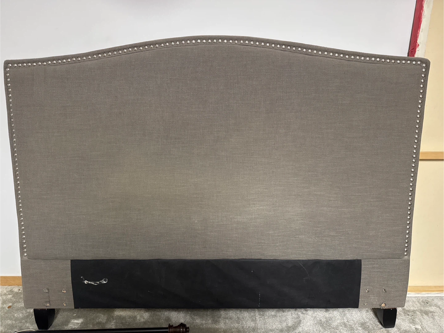 Grey Upholstered Headboard