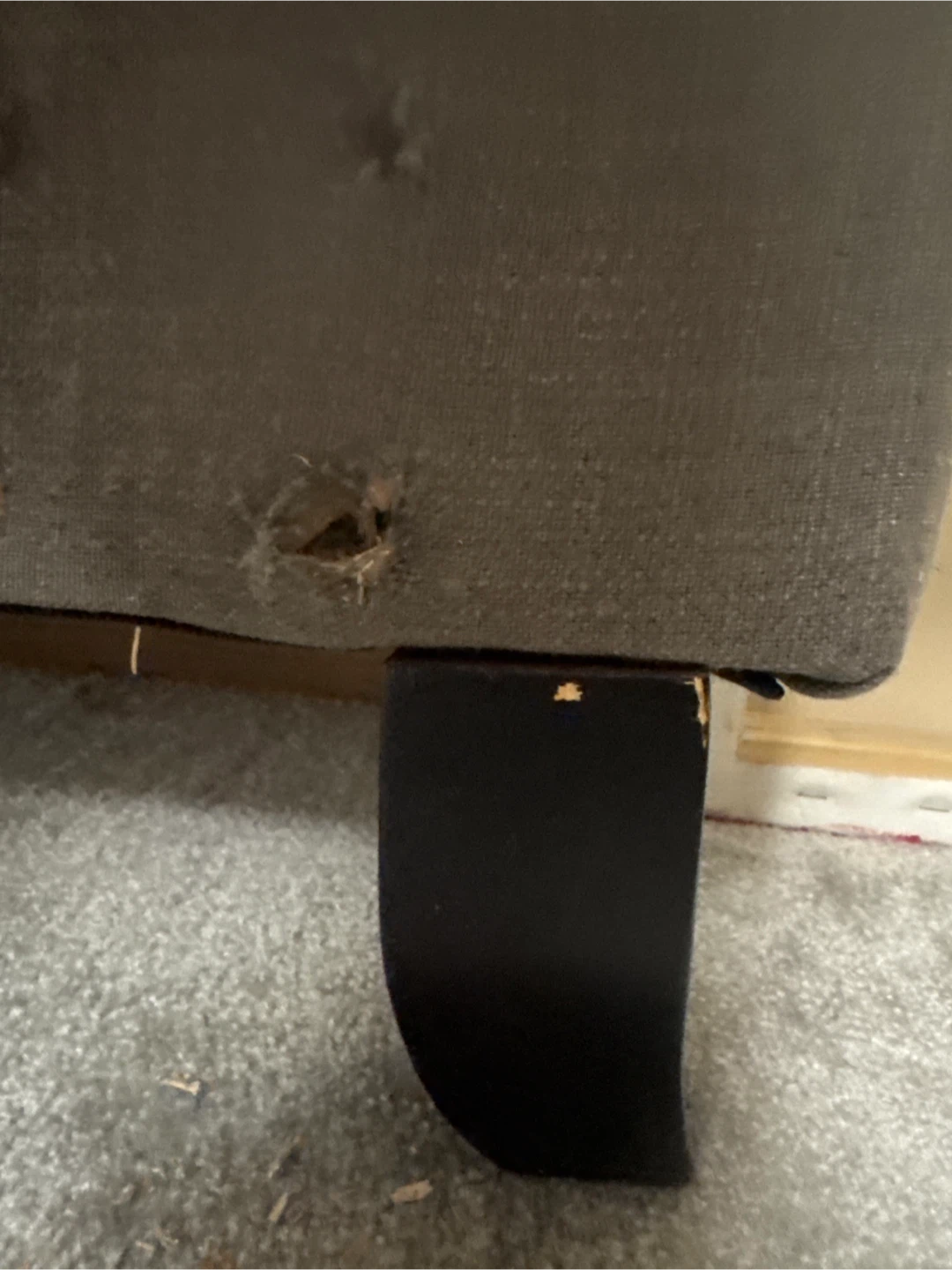 Grey Upholstered Headboard - photo 2