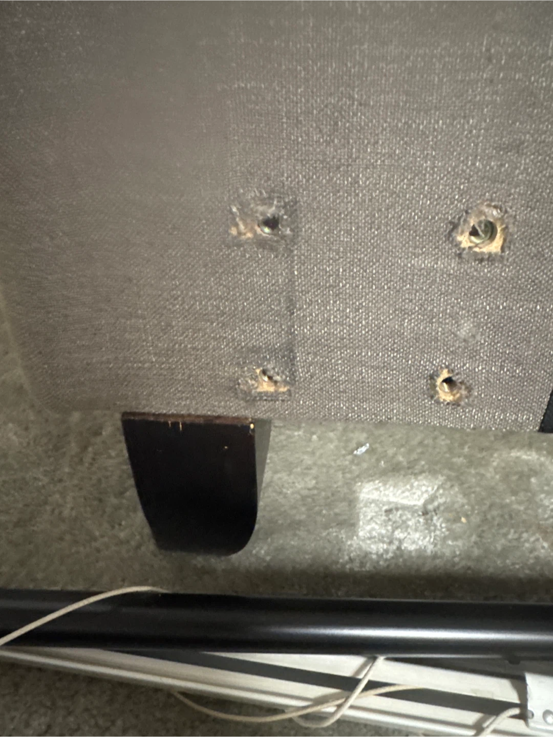 Grey Upholstered Headboard - photo 3