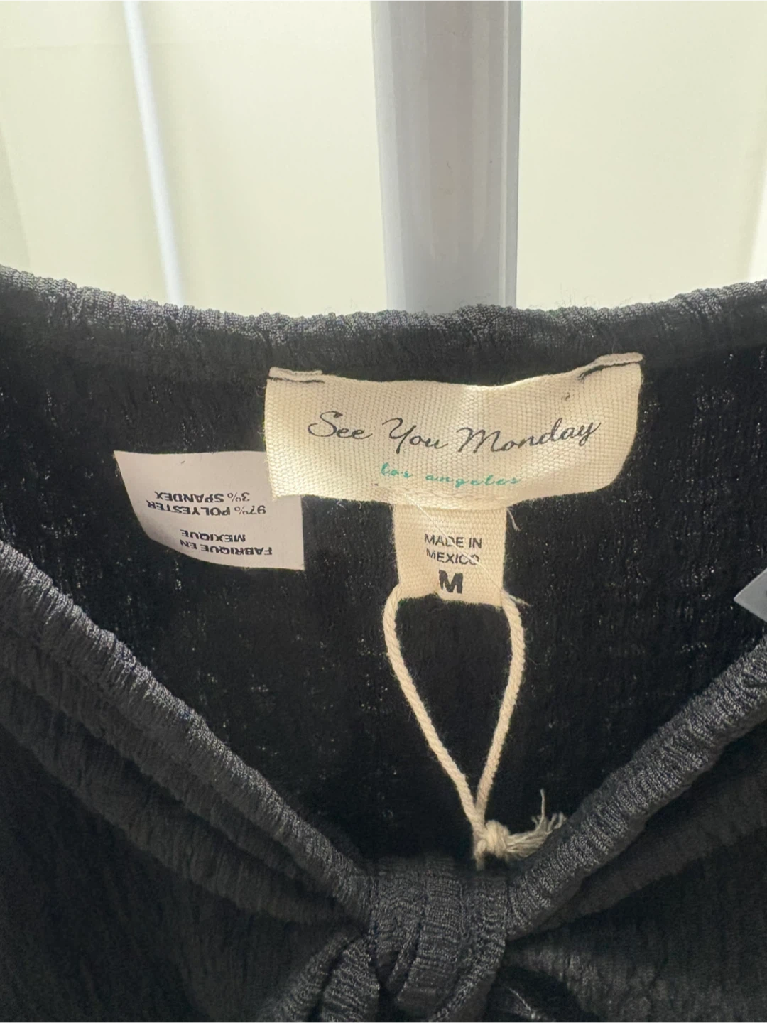 Robe noire "See You Monday" style "puff sleeves" - photo 4