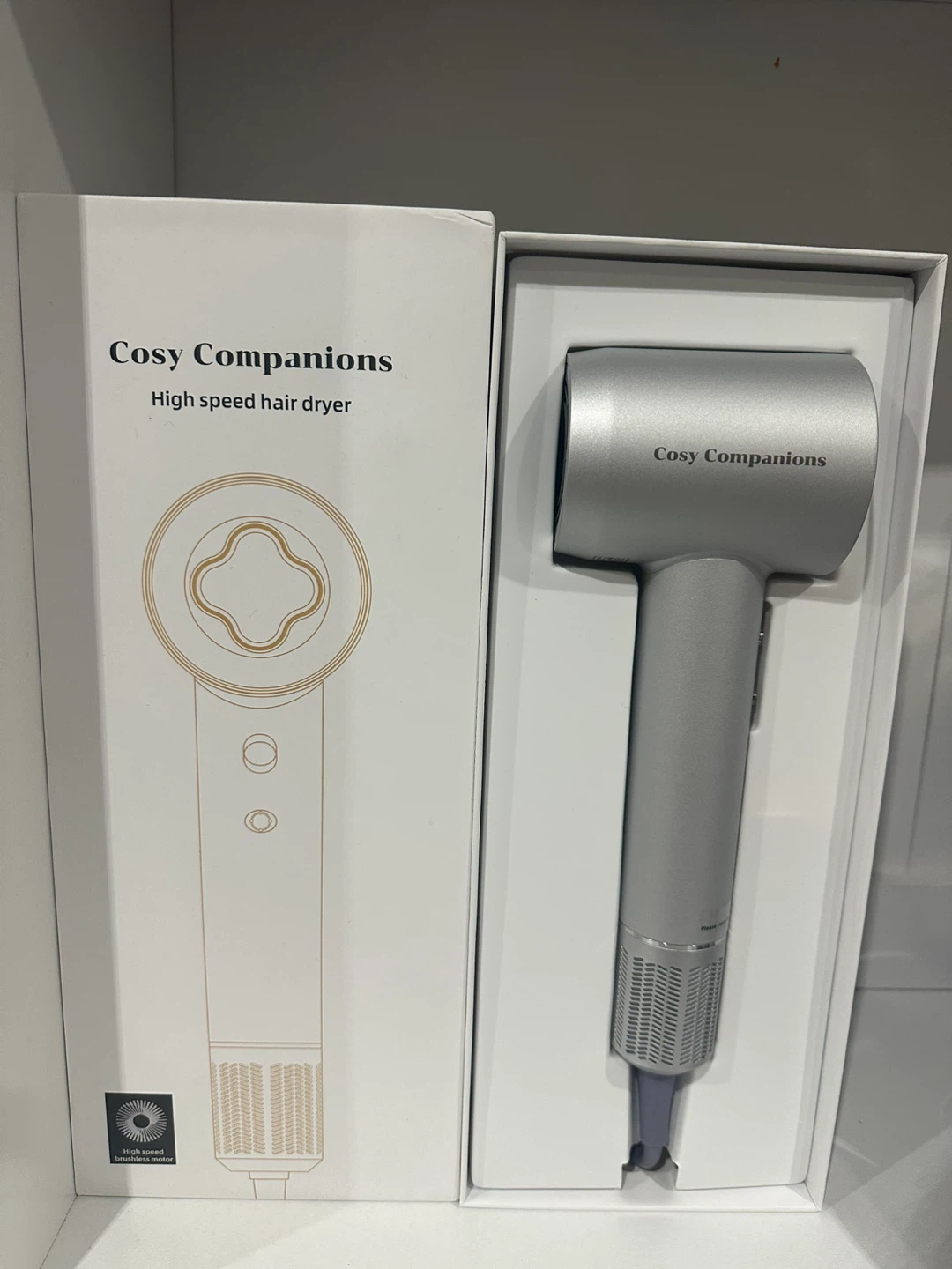 Brand New Cosy Companions High Speed Hair Dryer - Silver