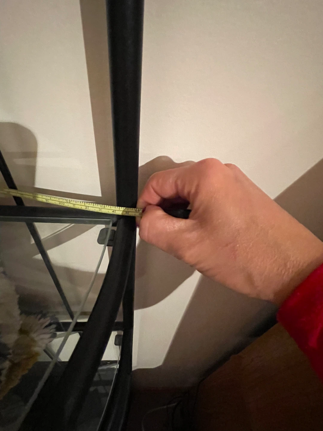Black Metal Corner Shelf Unit - photo 2