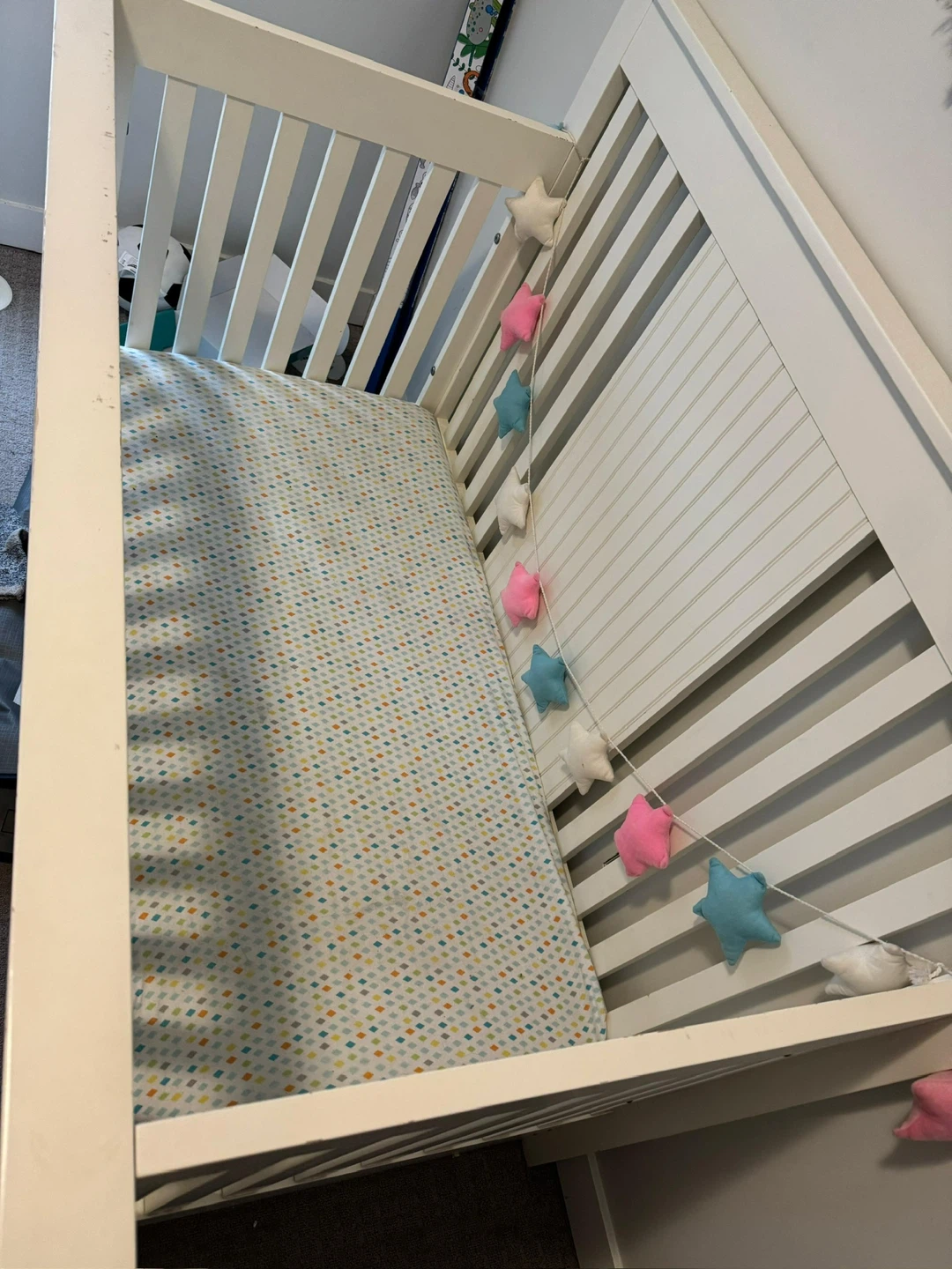 White Wooden Baby Crib - photo 3