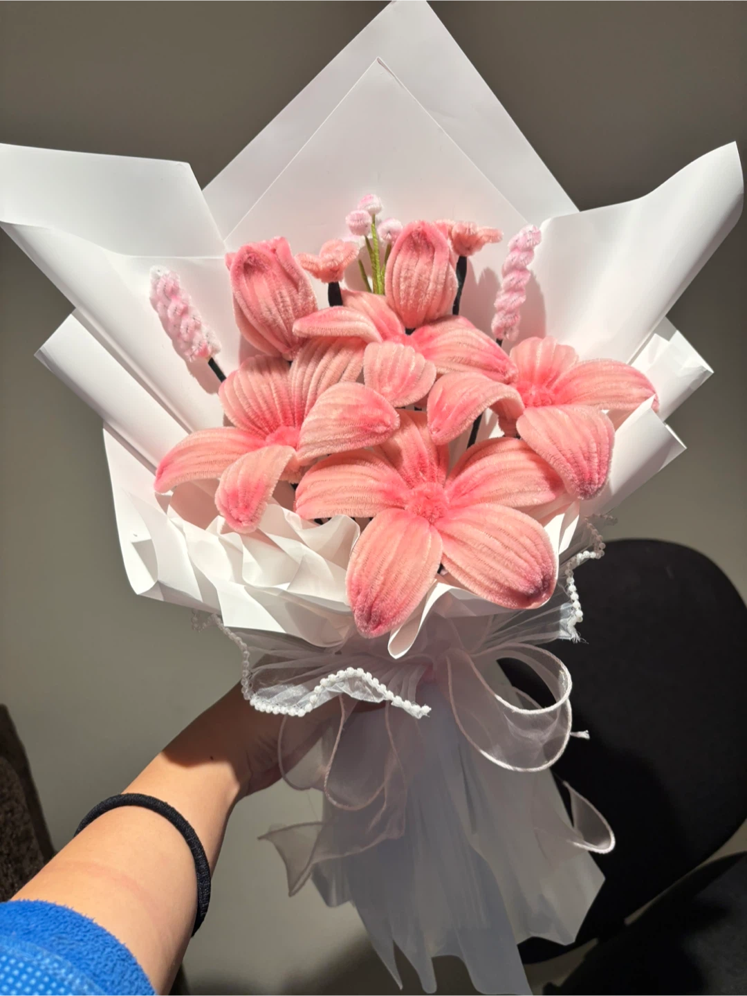 Customized fuzzy Flower Bouquet