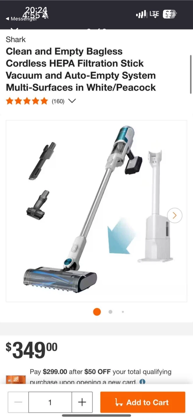 Shark Clean & Empty Bagless Cordless Stick Vacuum - photo 2