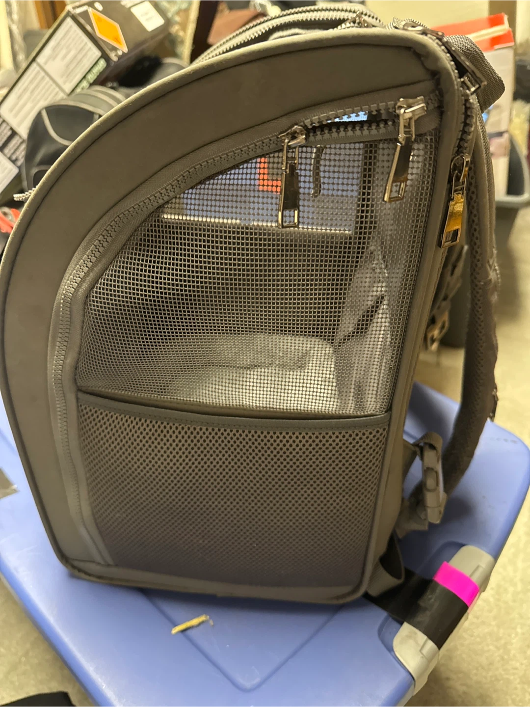Grey Pet Carrier Backpack - photo 5