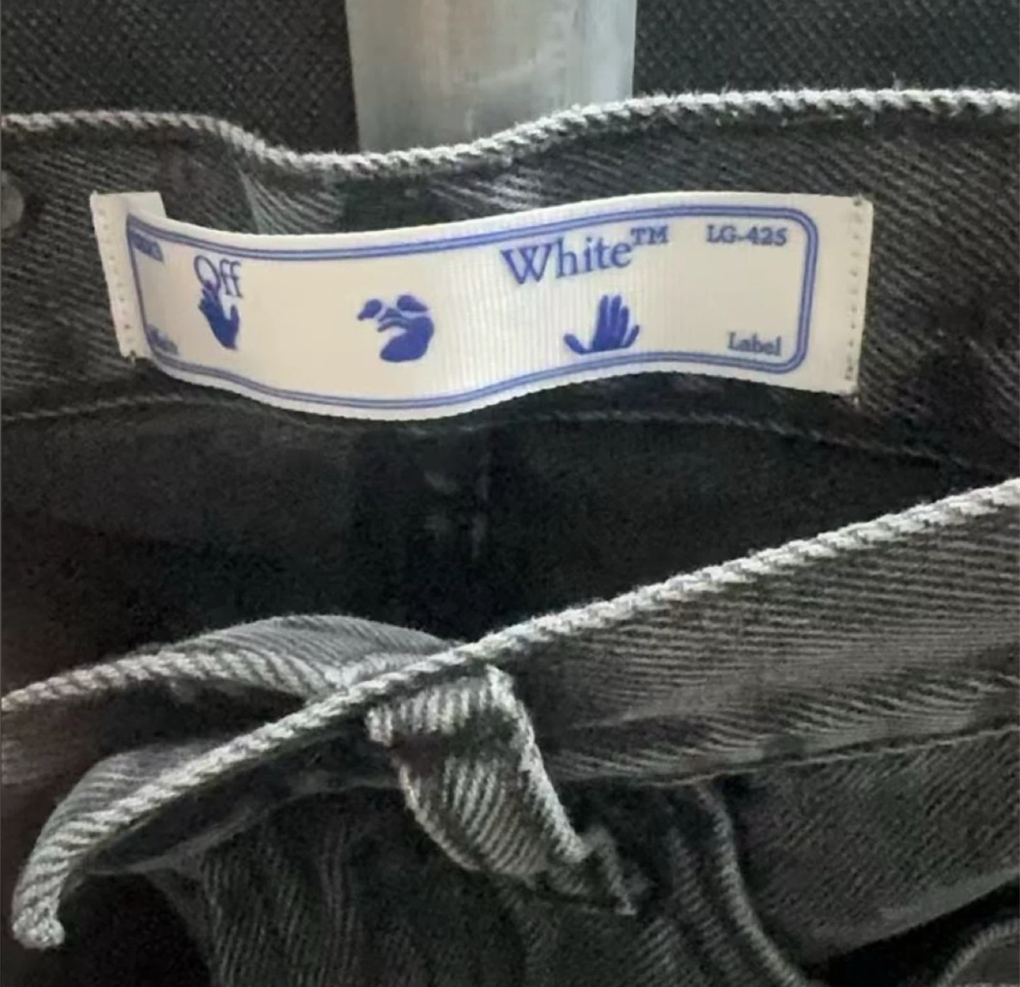 OFF-WHITE "For All" Denim Shorts - Grey LG-42S - photo 5