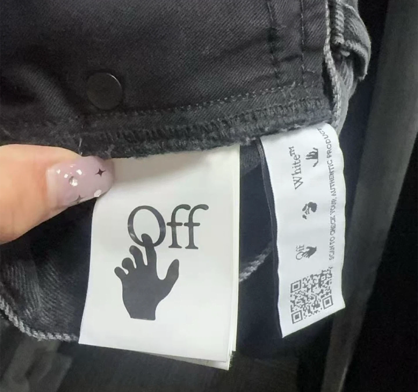 OFF-WHITE "For All" Denim Shorts - Grey LG-42S - photo 4