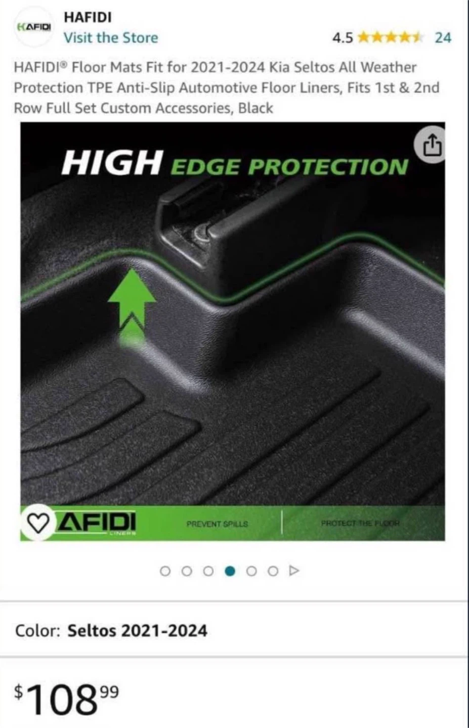 Kia Seltos 2021-2024 All Weather Floor Liners - photo 5