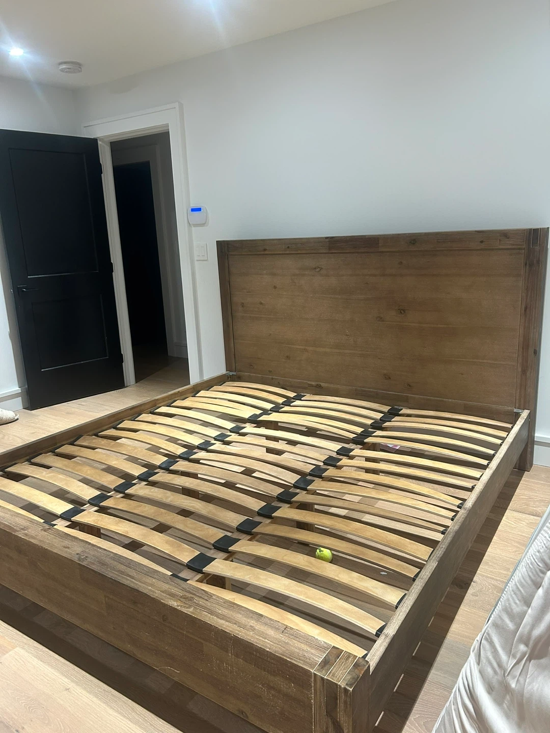 Wooden Bed Frame with Headboard - photo 2