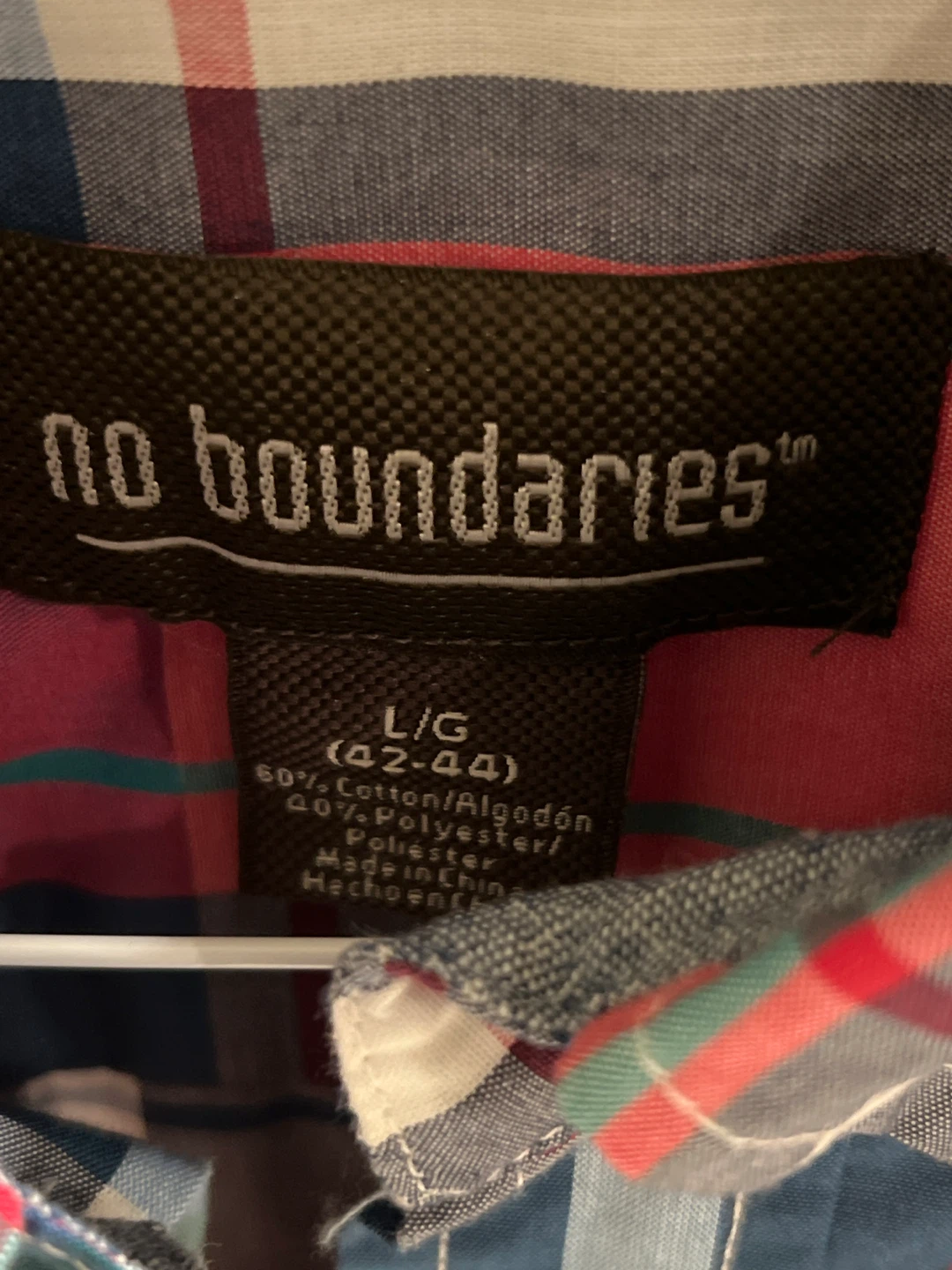 No Boundaries Men's Plaid Button-Down Shirt - photo 3