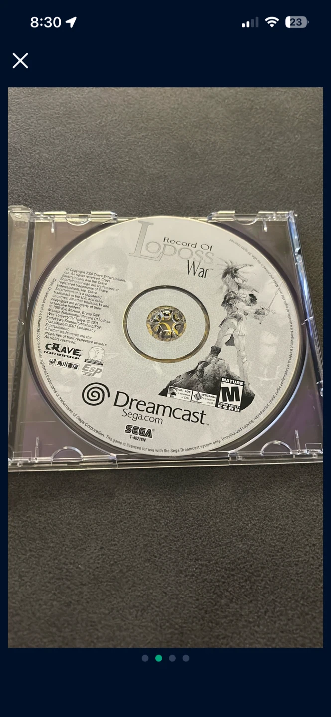 Record of Lodoss War Sega Dreamcast Video Game - photo 2
