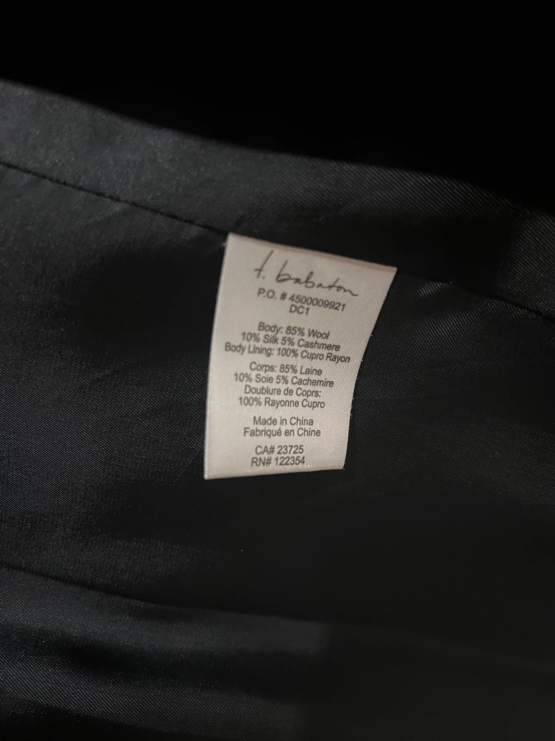 Aritzia - Babaton Black Wool, Silk, Cashmere Blazer  XS - photo 5