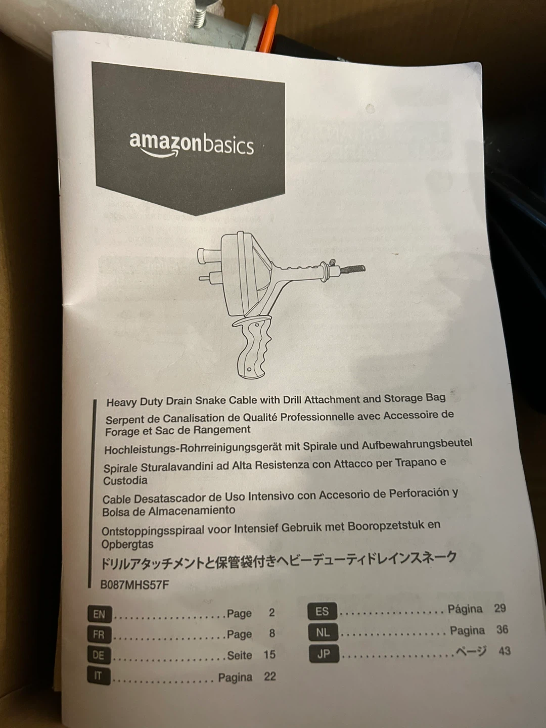 AmazonBasics Heavy Duty Drain Snake - photo 2