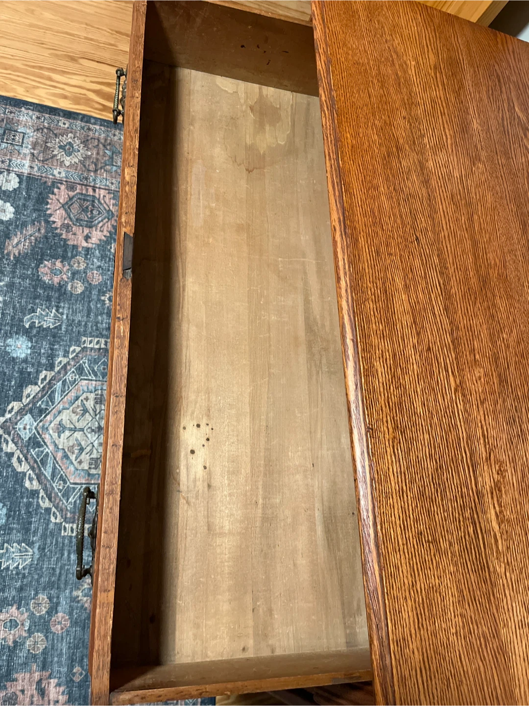 Antique Oak 3-Drawer Chest - photo 4
