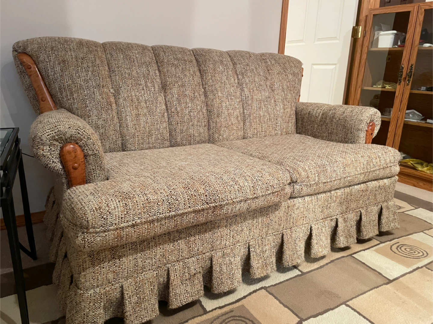Vintage Armchair and Loveseat Set