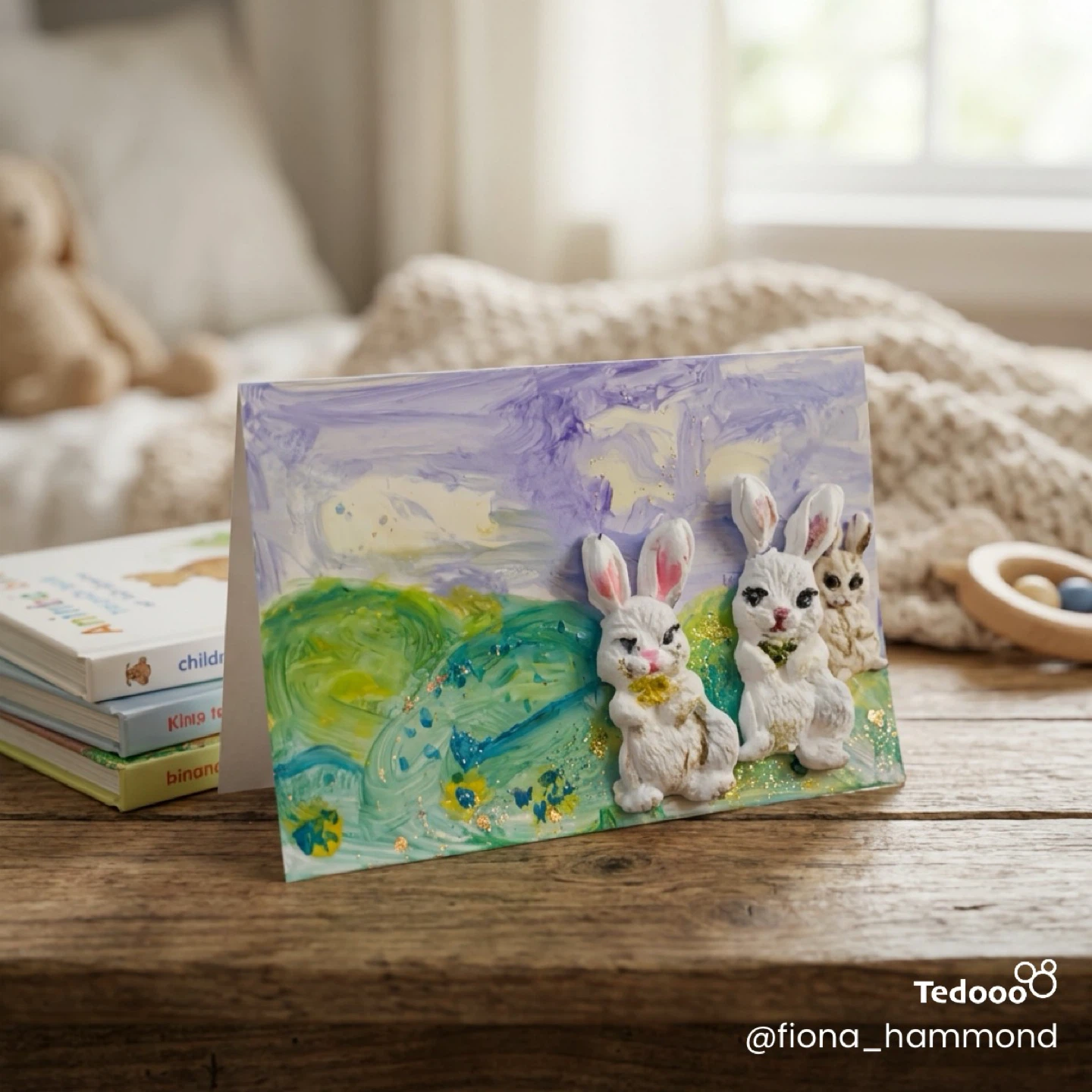 Handmade Bunny Easter Card