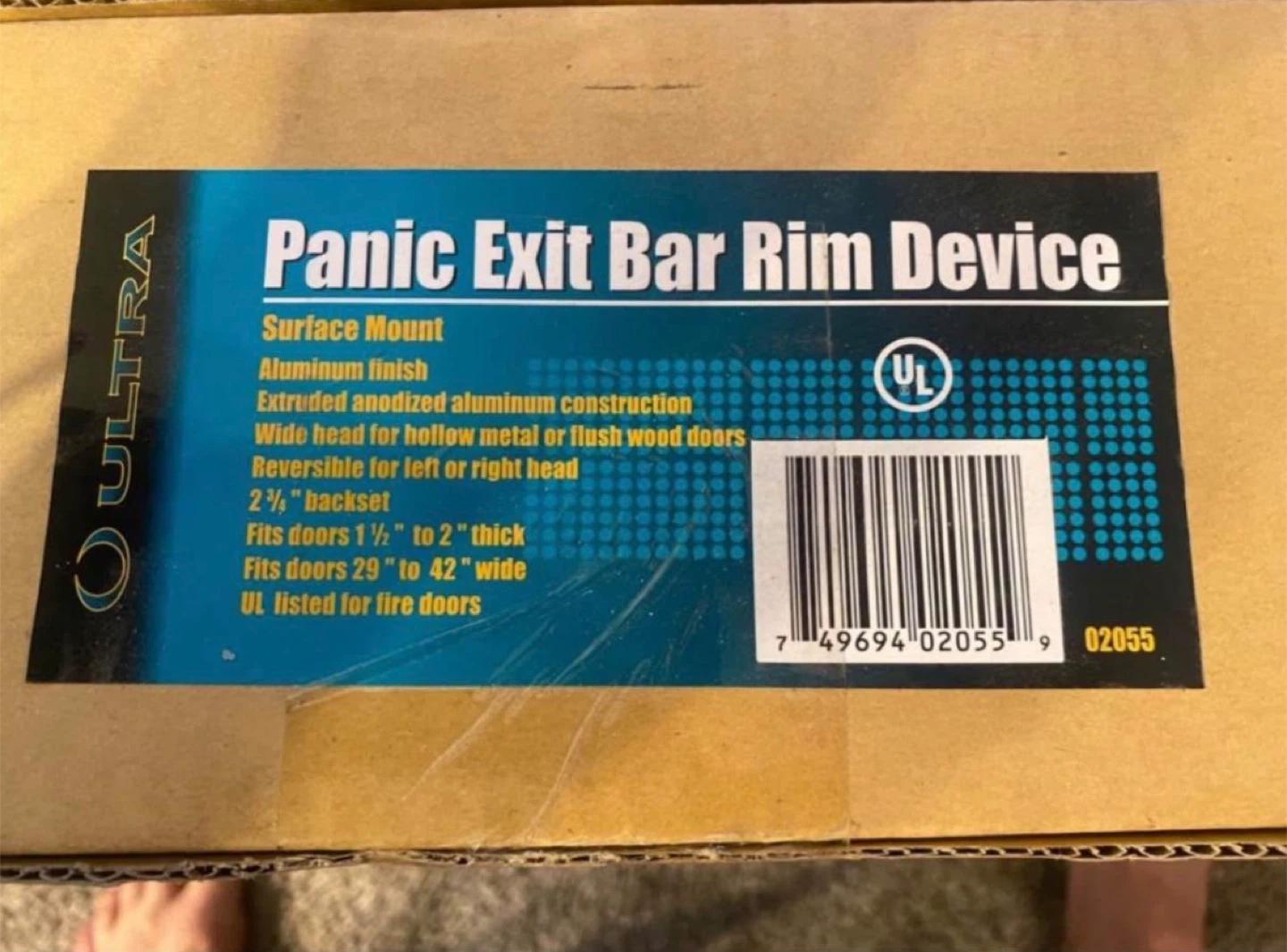 Ultra Panic Exit Bar Rim Device 36”-42” doors