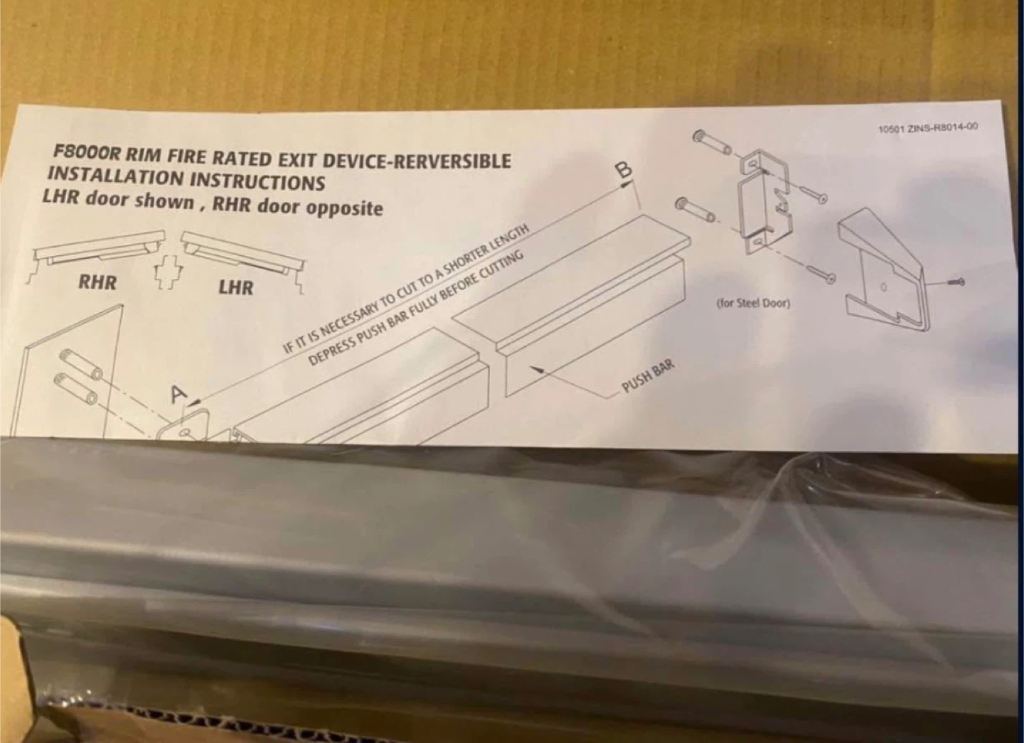 Ultra Panic Exit Bar Rim Device 36”-42” doors - photo 4