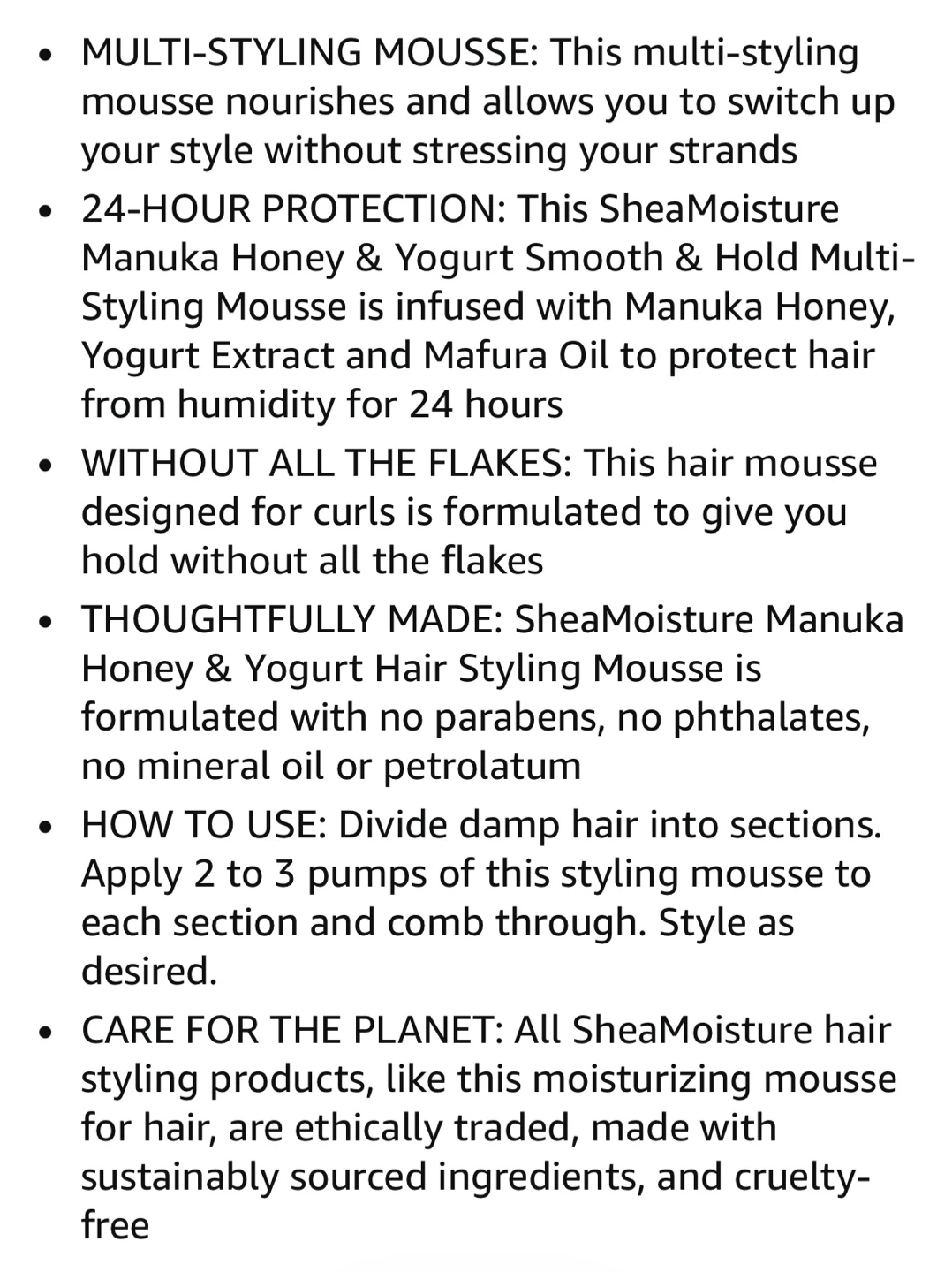 SheaMoisture Manuka Honey & Yogurt Multi-Styling Mousse - photo 3