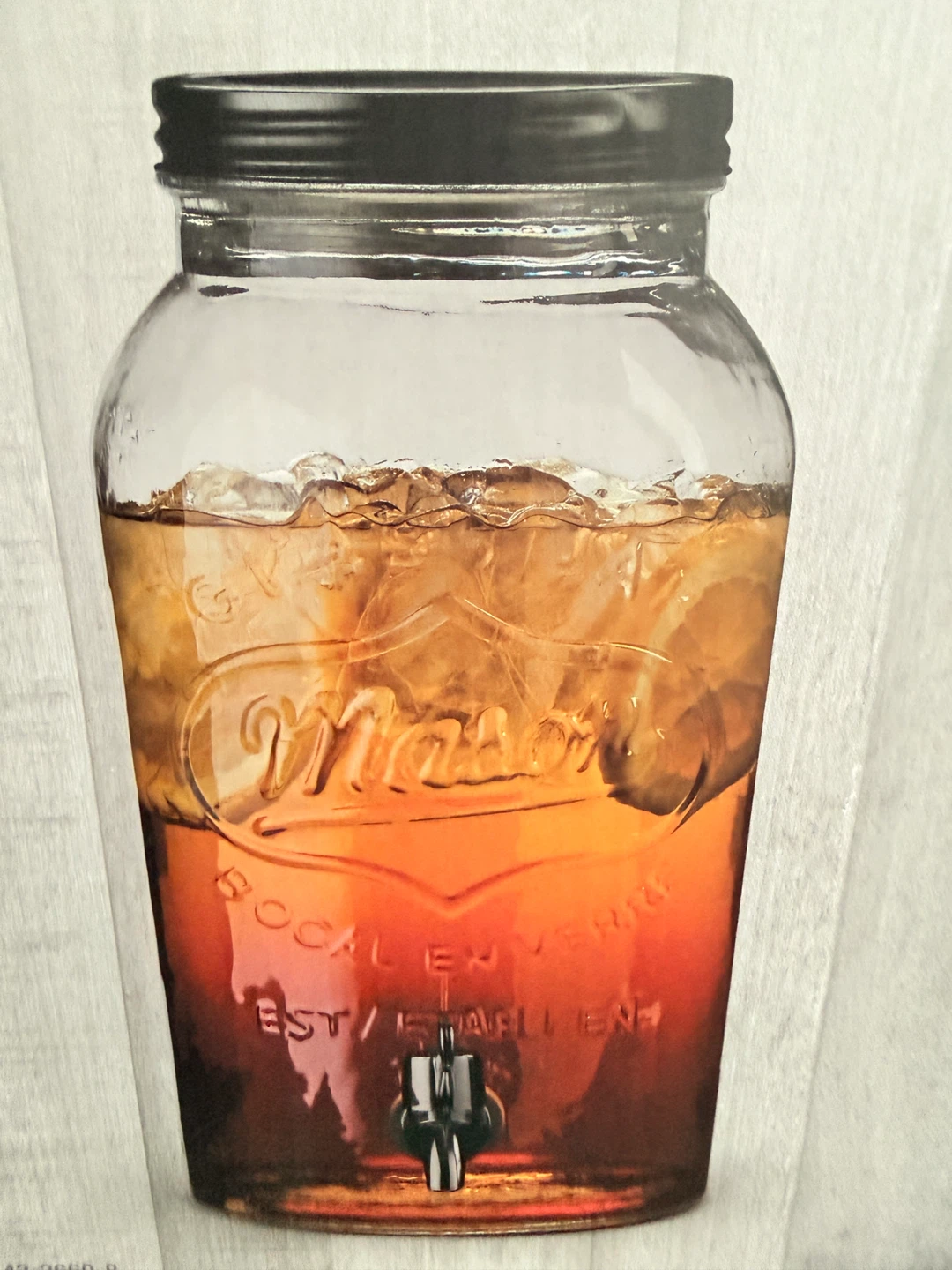 Master Chef Mason Jar Beverage Dispenser 4L