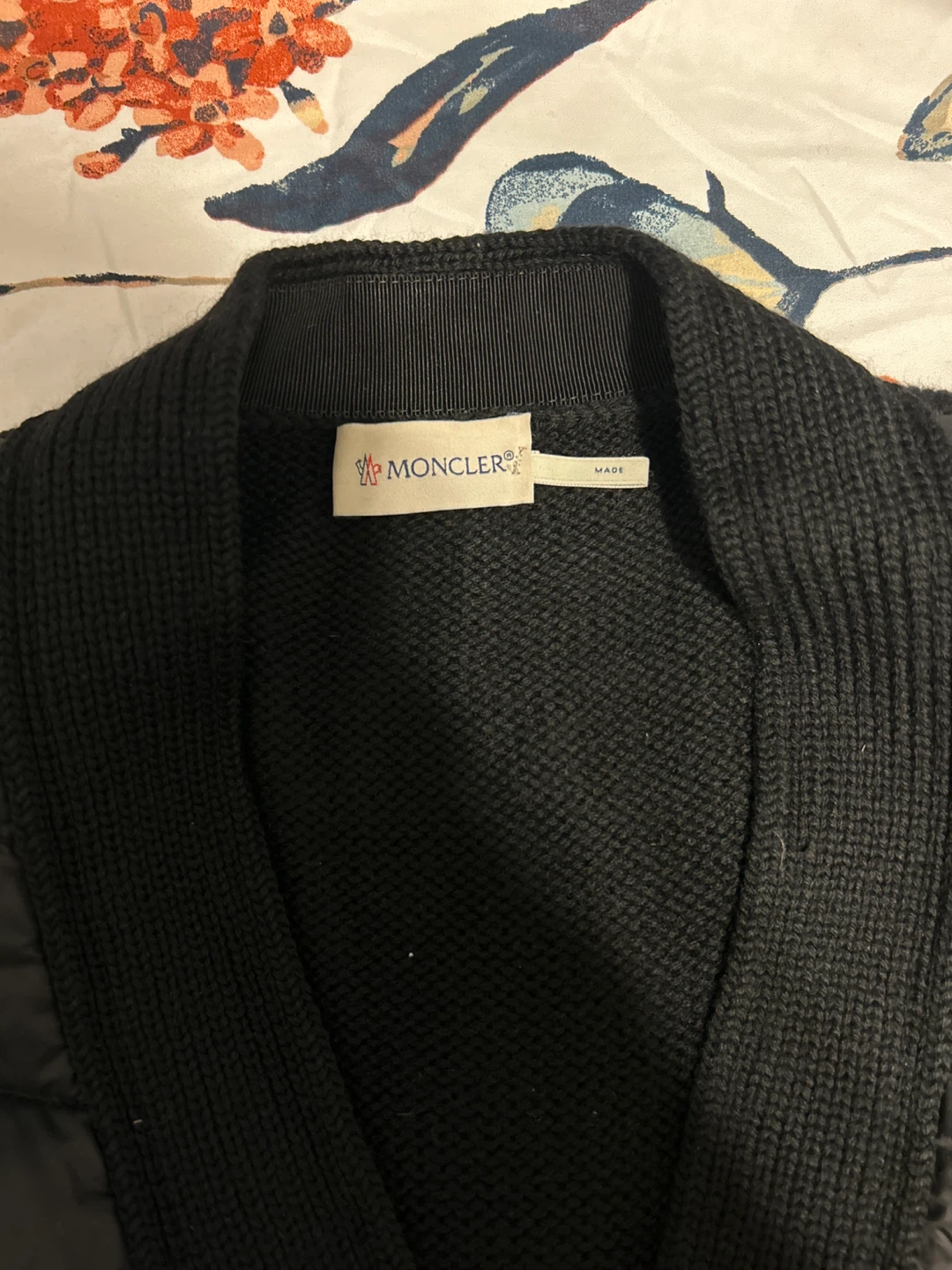 Moncler Black Quilted Knit Cardigan - photo 3
