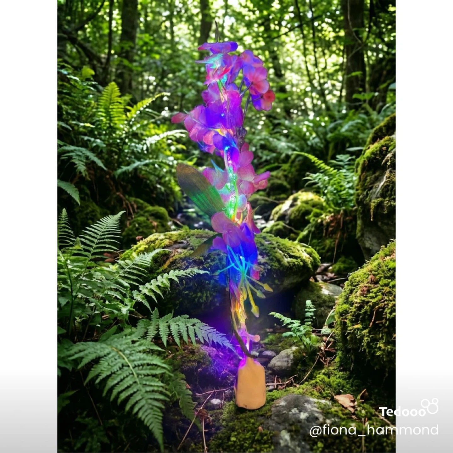 Fairy Wand with Pink Orchid Lights - photo 2