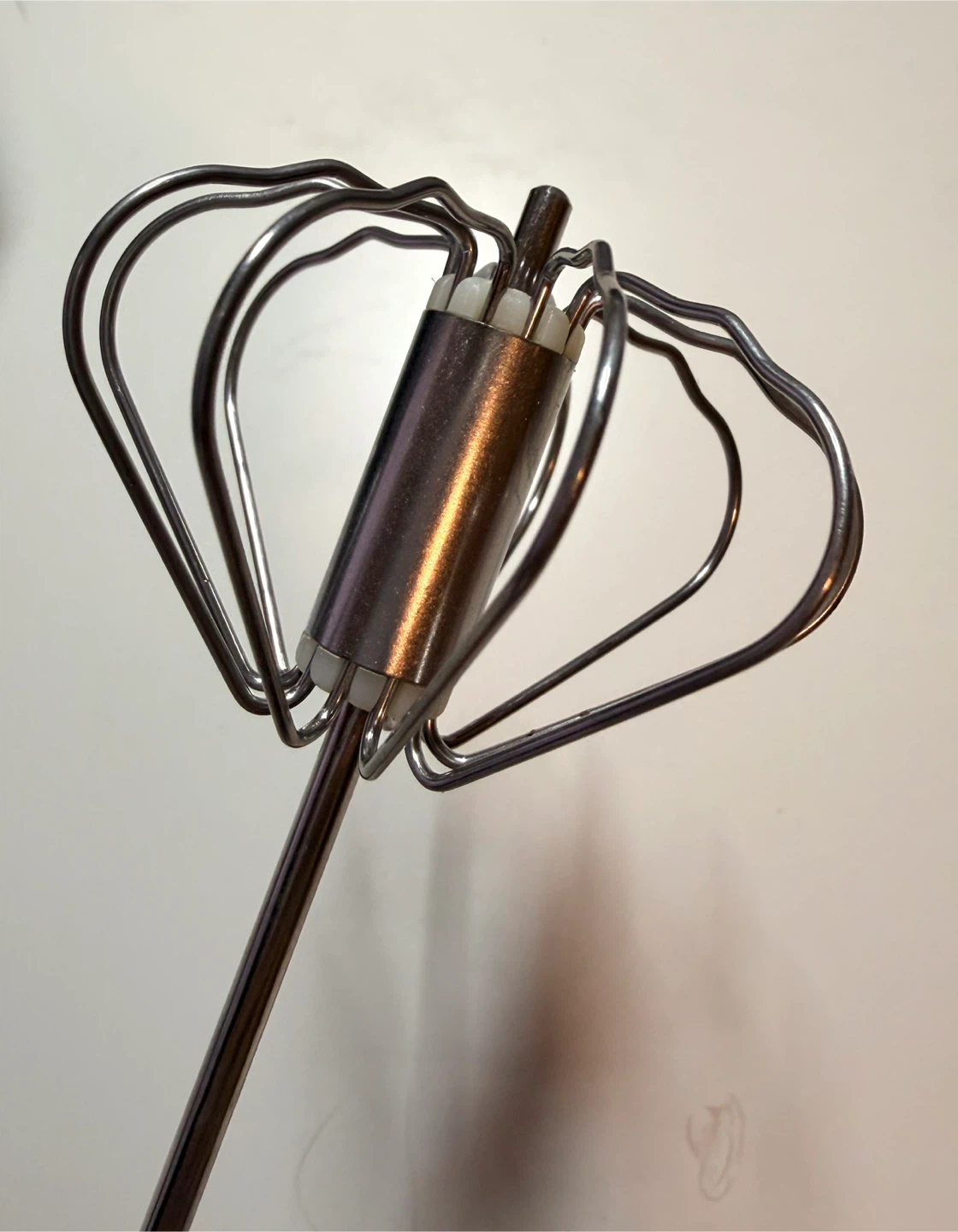 Manual Egg Whisk with Orange Handle