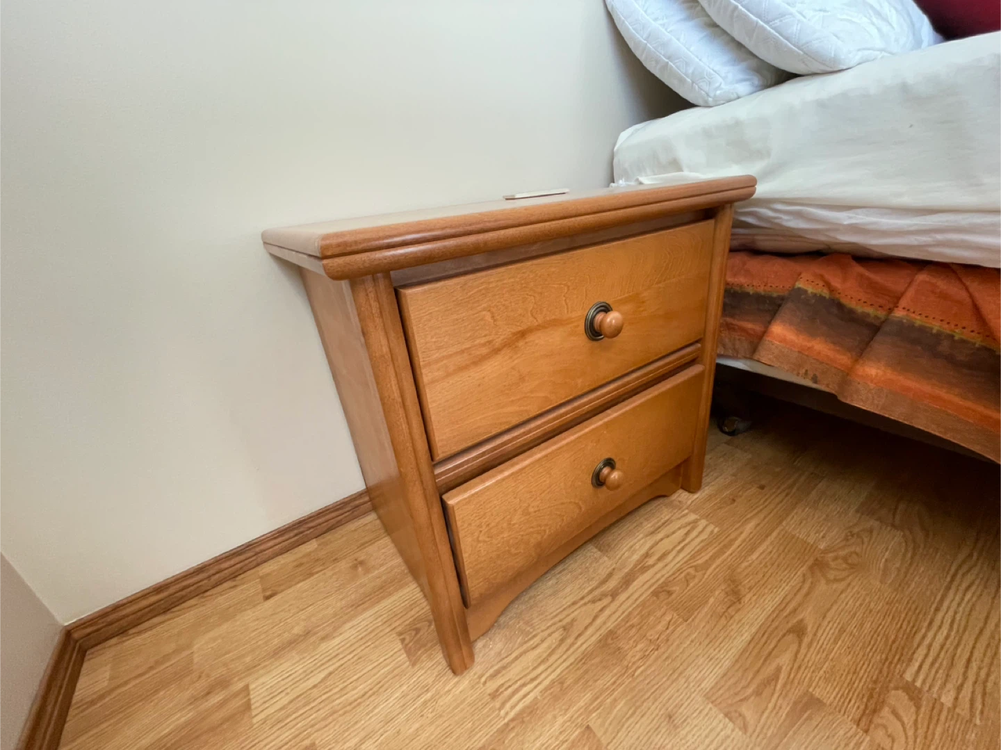 Wooden Dresser and Nightstand with Drawers - photo 4