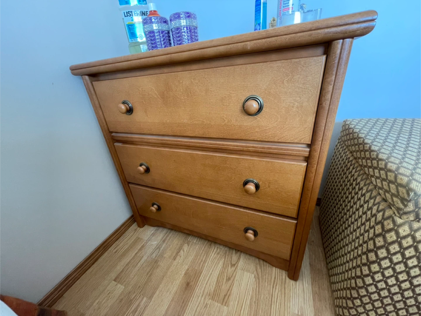 Wooden Dresser and Nightstand with Drawers - photo 2