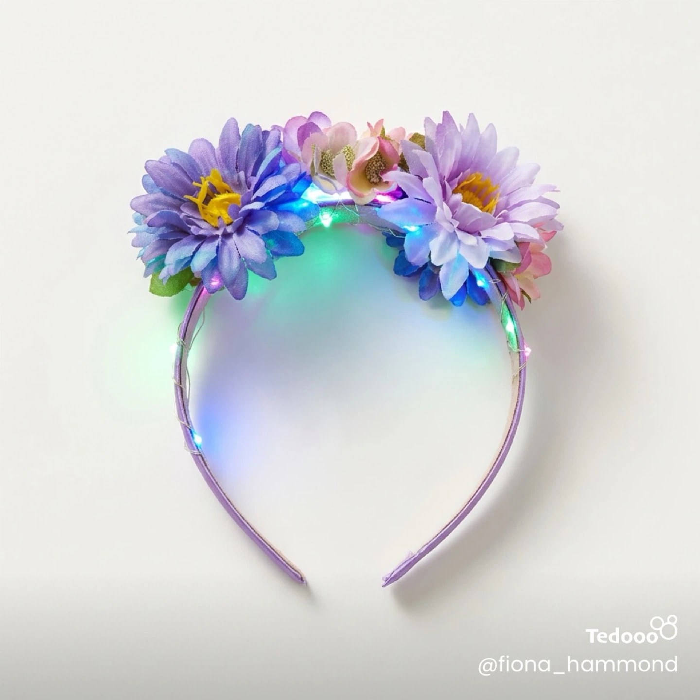 Unique Flower Crown with LED Lights - photo 2
