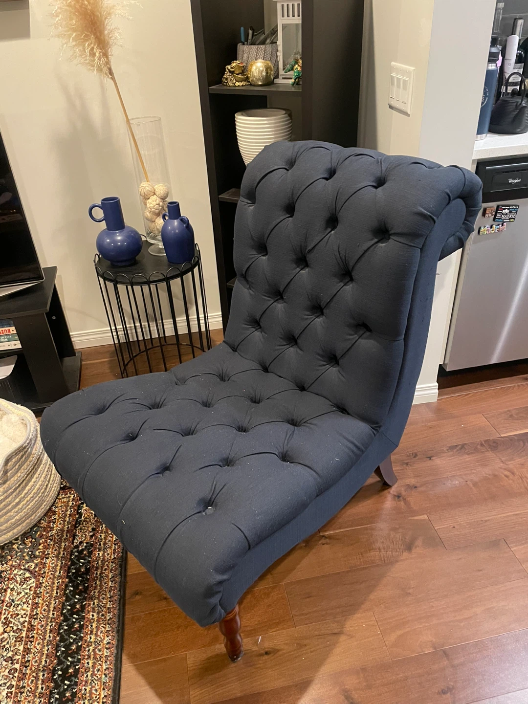 Navy Blue Accent Chair