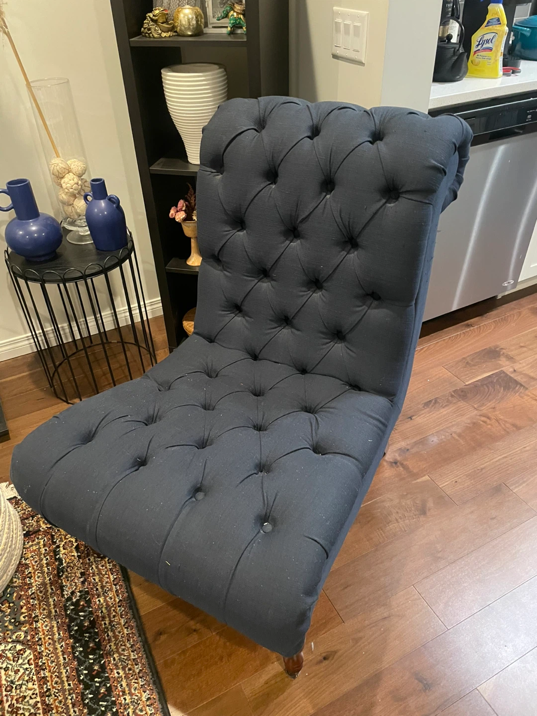 Navy Blue Accent Chair - photo 3