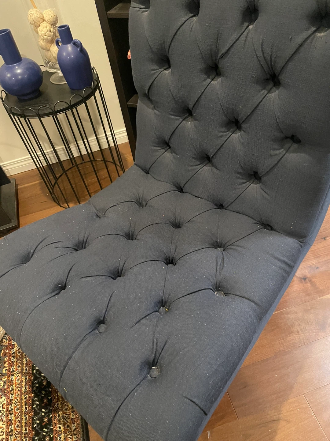 Navy Blue Accent Chair - photo 2