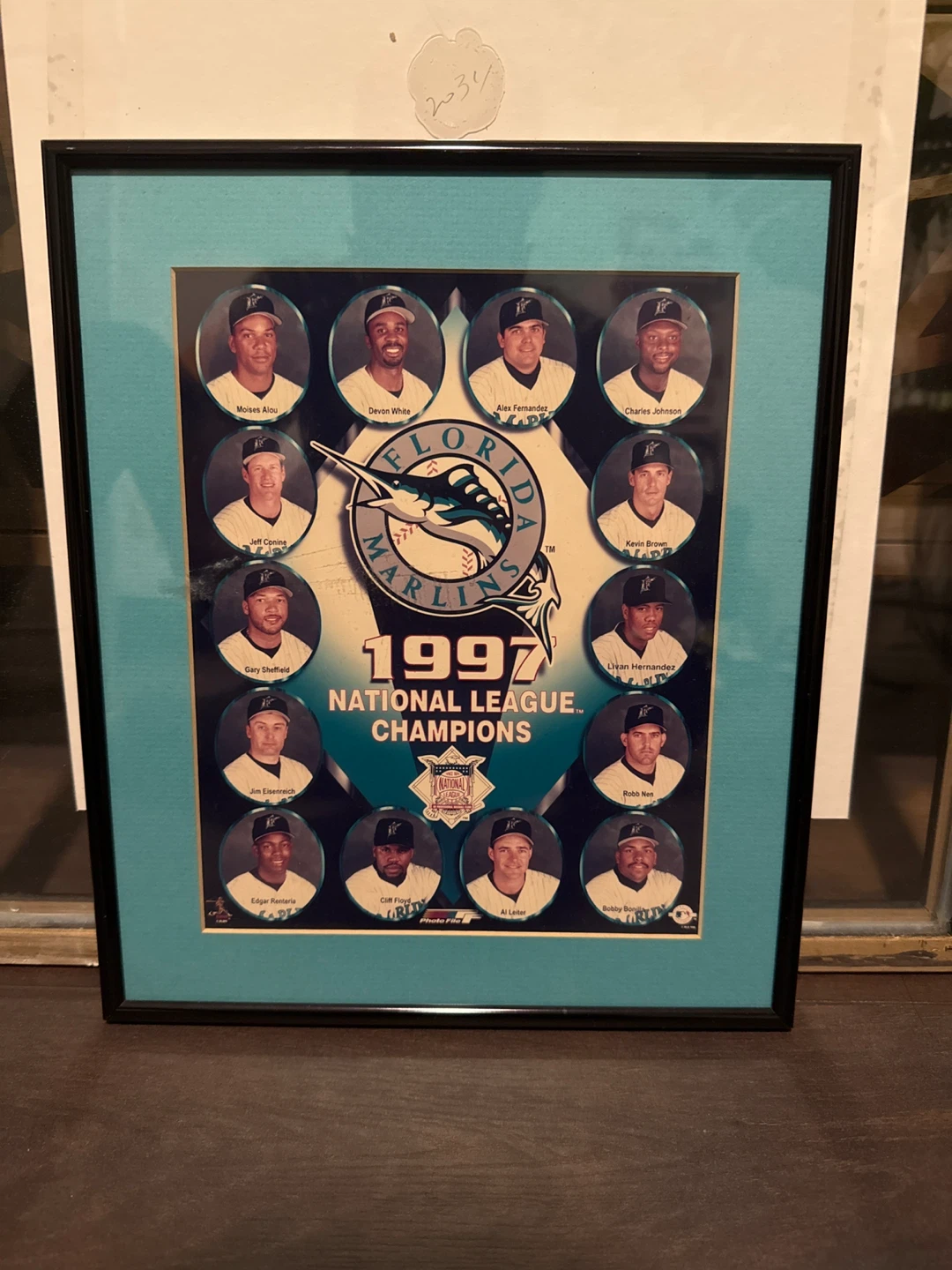 Florida Marlins 1997 National League Champions Framed Photo