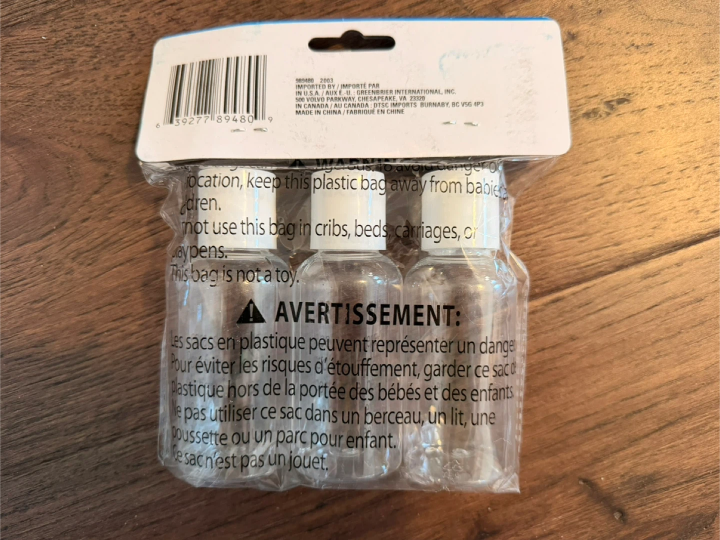 5 Sets of Brand New Travel Bottles - 3 Pack - photo 3