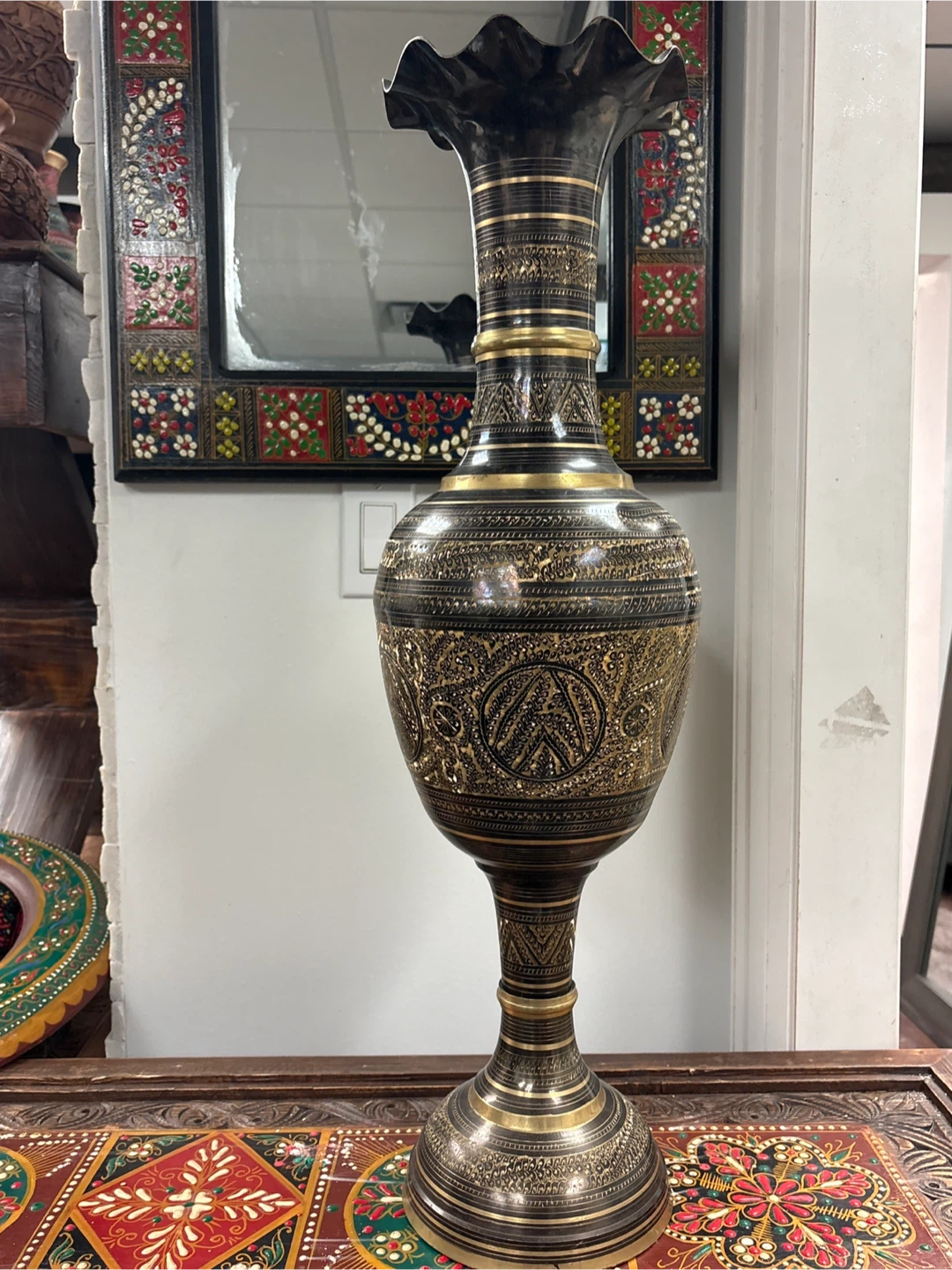 Vintage Decorative Metal Vase