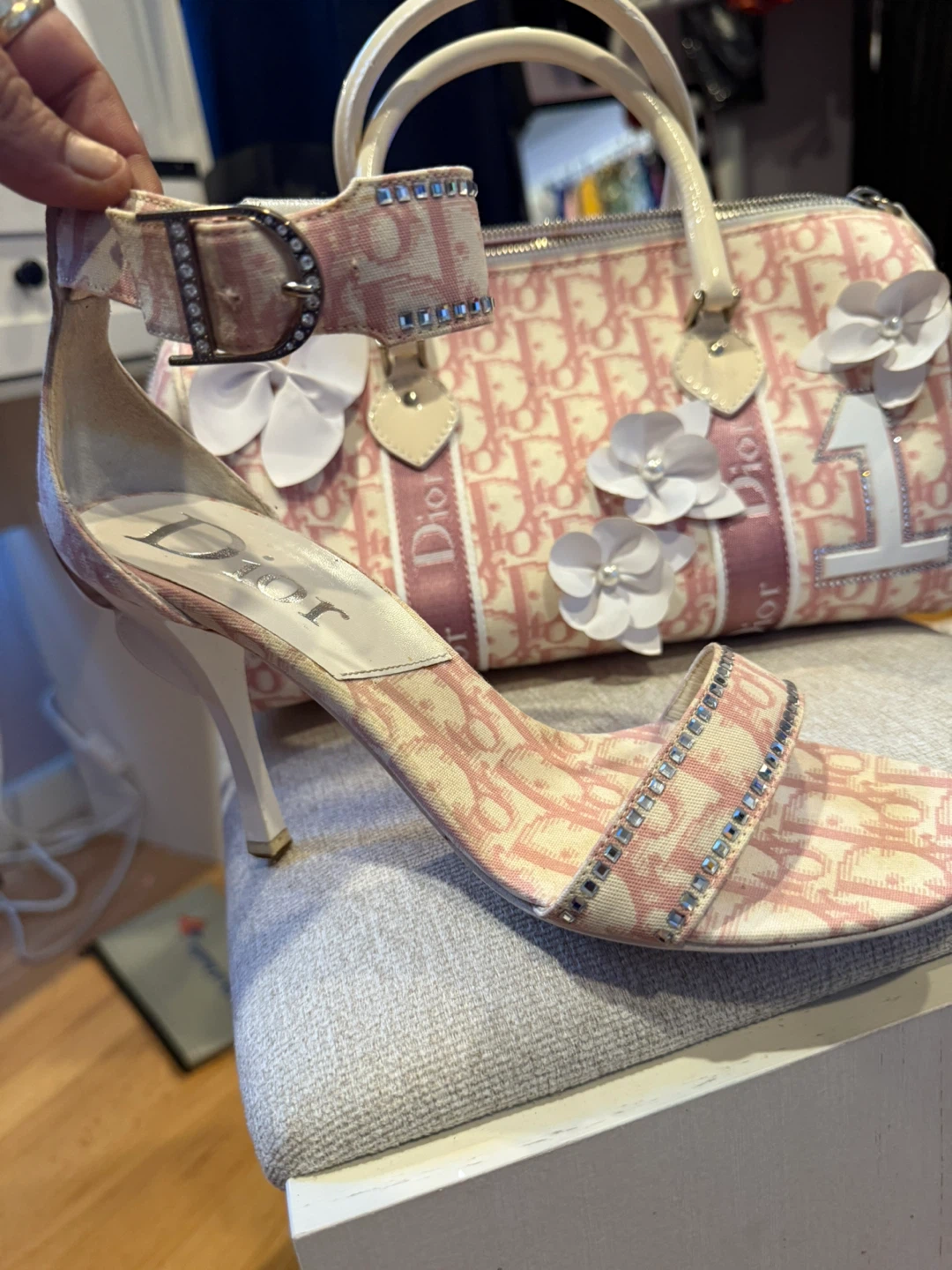 Christian Dior Monogram Boston Bag and Heels Set - photo 4