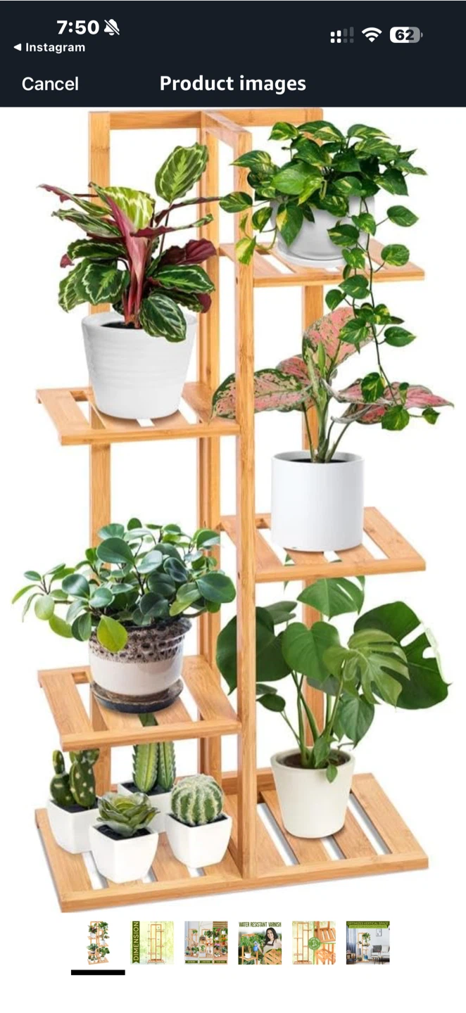 Bamboo Plant Stand - photo 2
