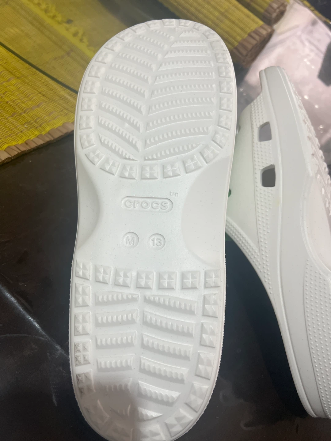 Crocs Slides - White - Size M 13 - photo 2