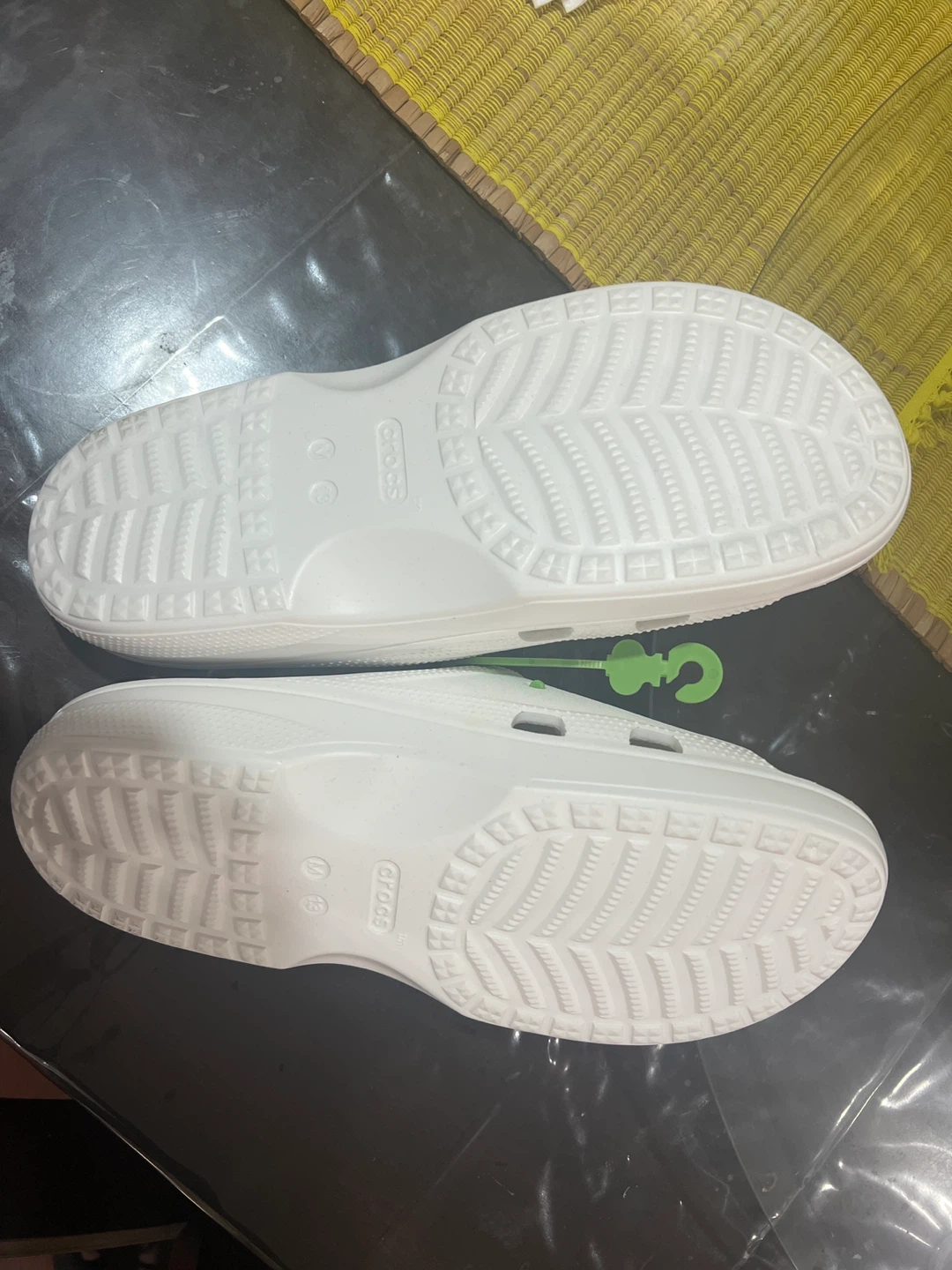 Crocs Slides - White - Size M 13 - photo 3