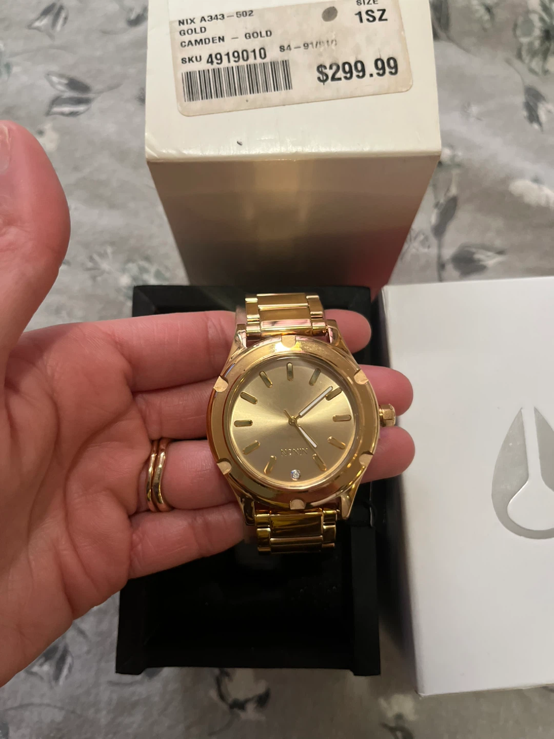 NIXON Camden Gold Stainless-Steel Quartz Watch (Never Worn!) - photo 3