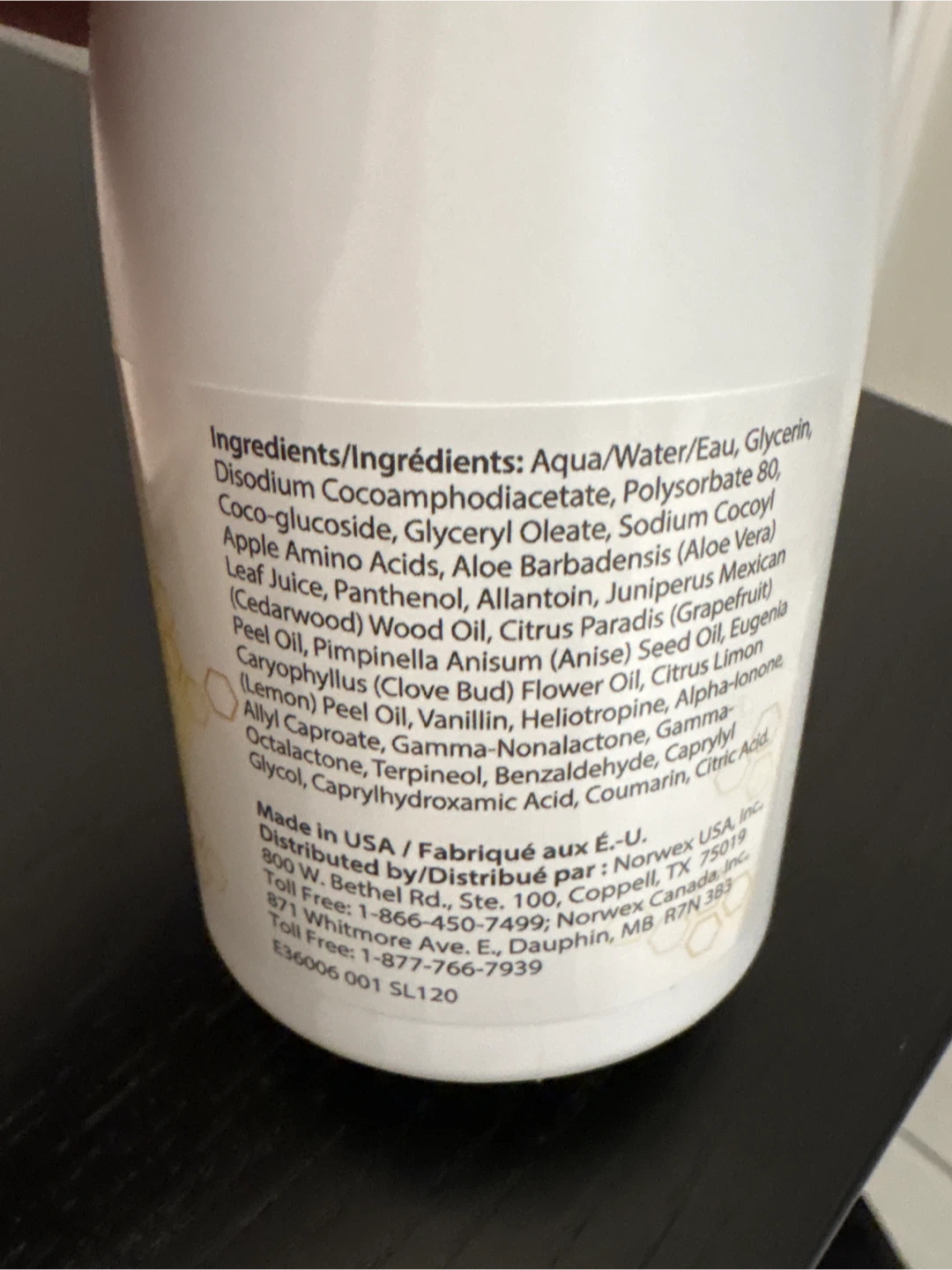 Norwex Honey Bee Collection Foaming Hand Wash - photo 2