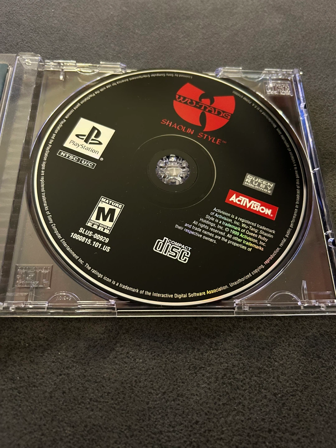 PlayStation Wu-Tang Shaolin Style Video Game - photo 3