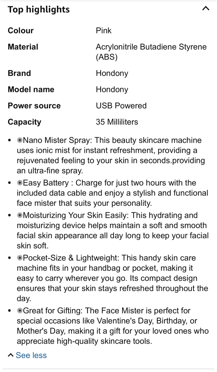 Nano Face Mist Sprayer - photo 3