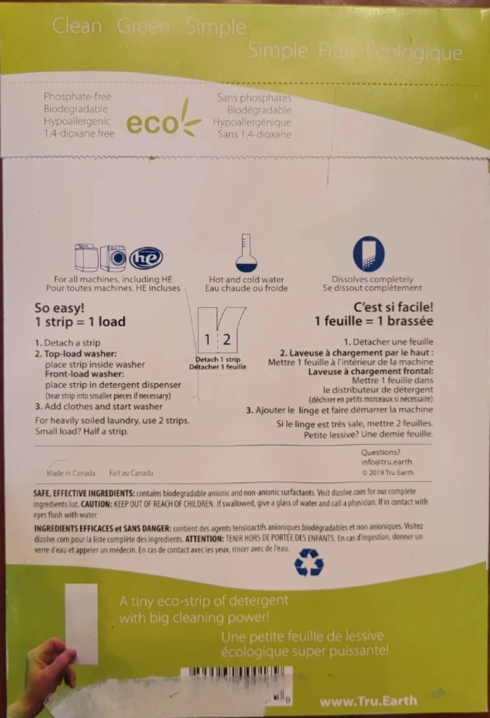 Tru Earth Eco-strips Laundry Detergent - photo 2
