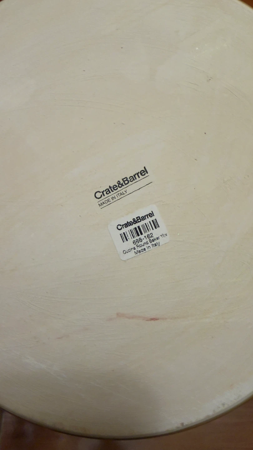 Crate & Barrel Yellow Baking Dish with Handle - photo 2