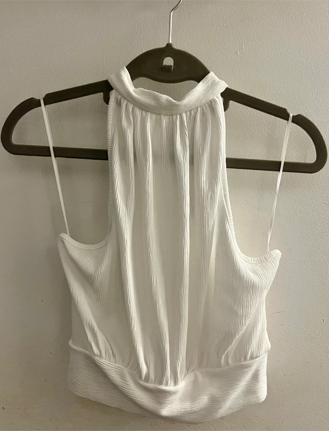 Dynamite White Halter Neck Top
