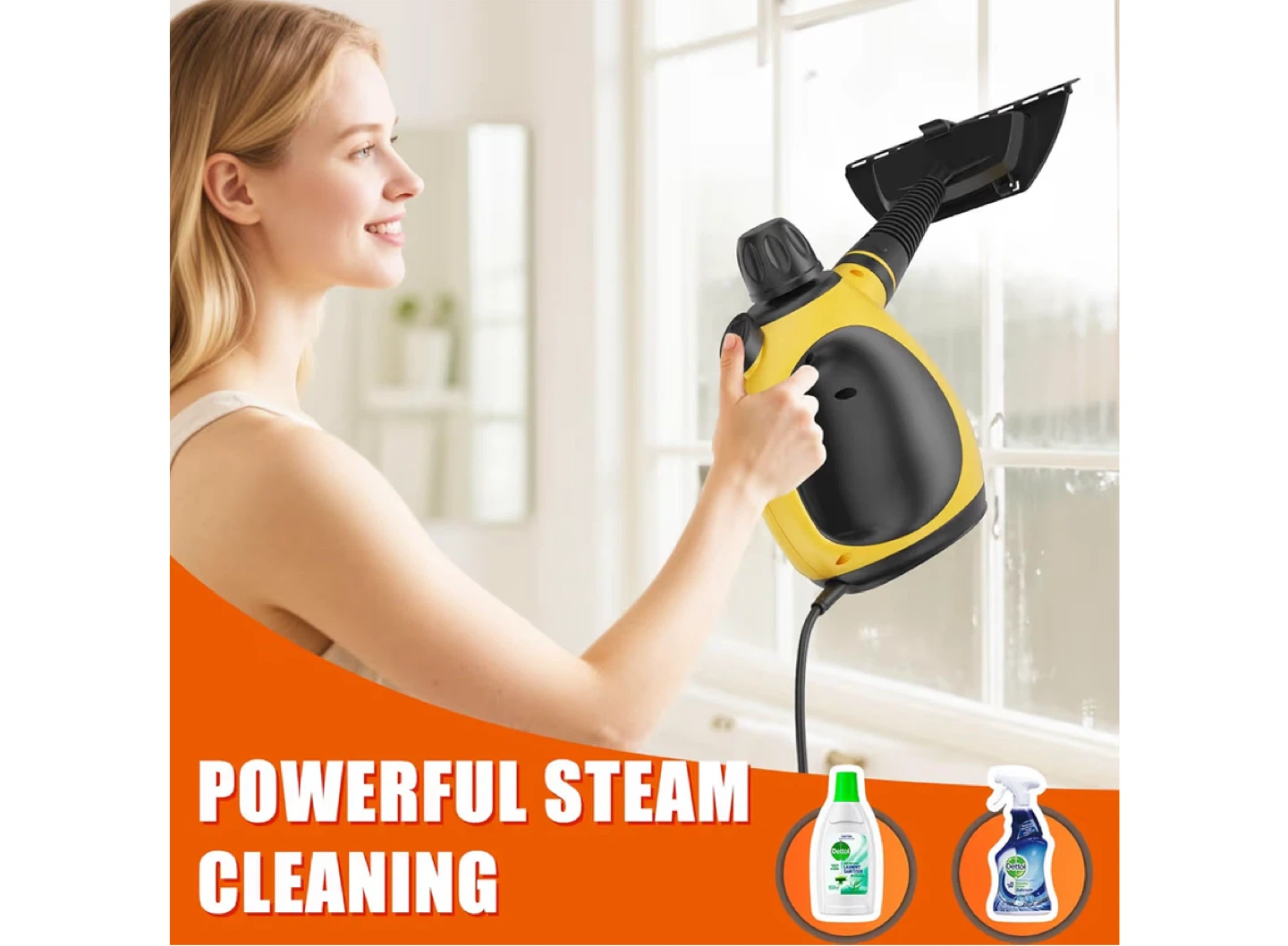 Handheld Steam Cleaner Yellow-New in box - photo 5