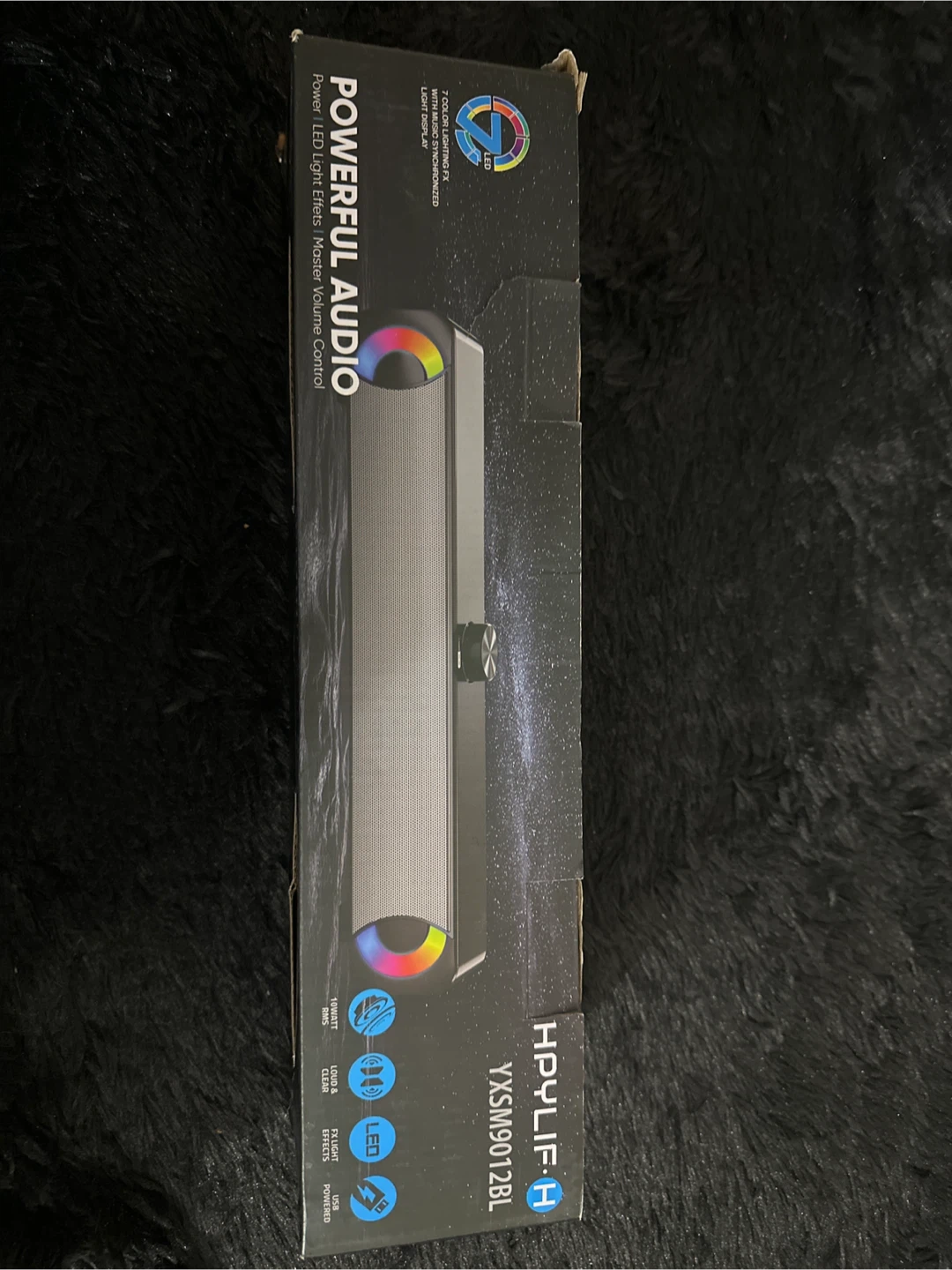 Hpyilif-A Soundbar YXSM9012BL with LED Lights